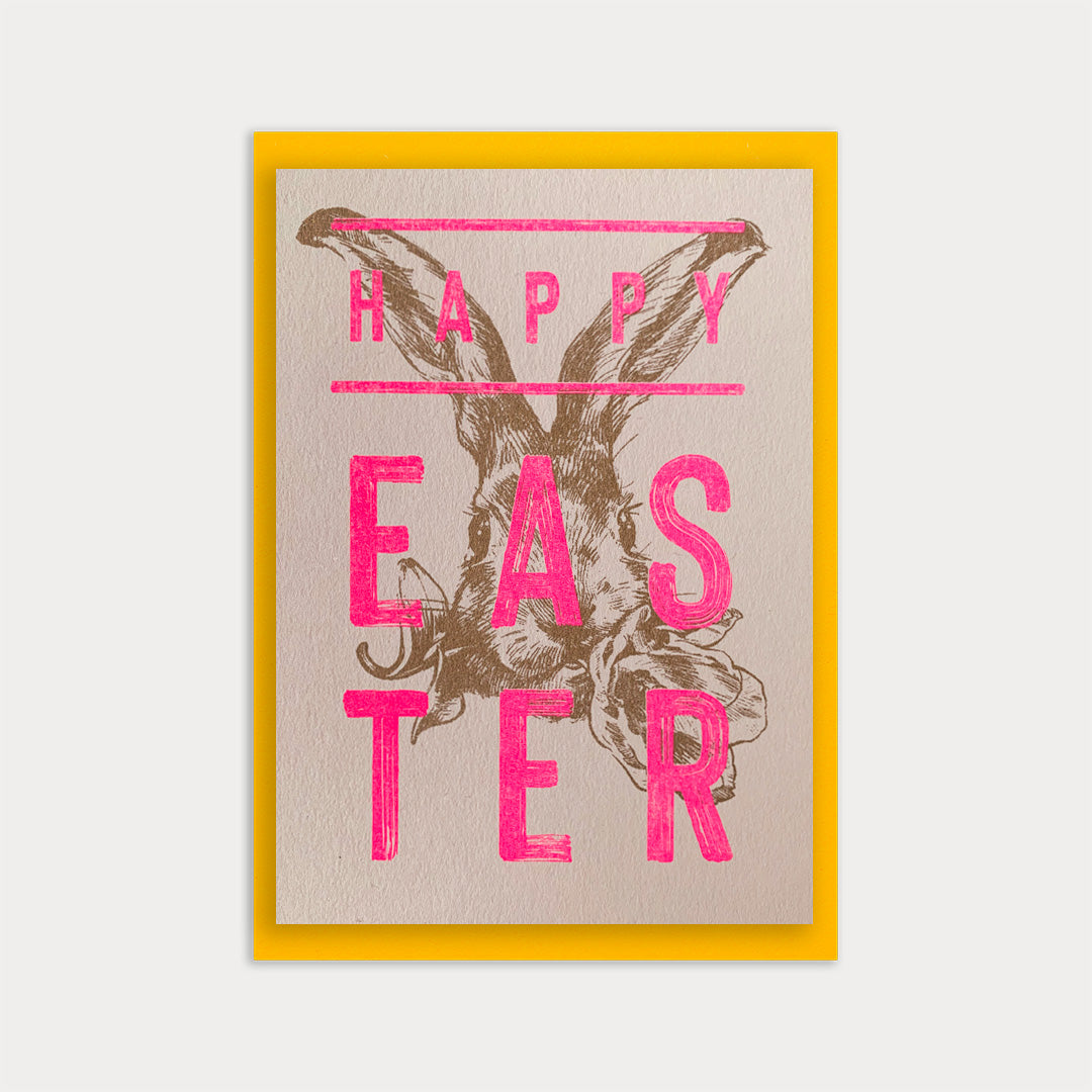Karte mit Umschlag / Happy Easter / Premium Naturpapier